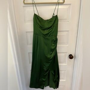 Reformation Marguerite Silk dress size 6 - Green